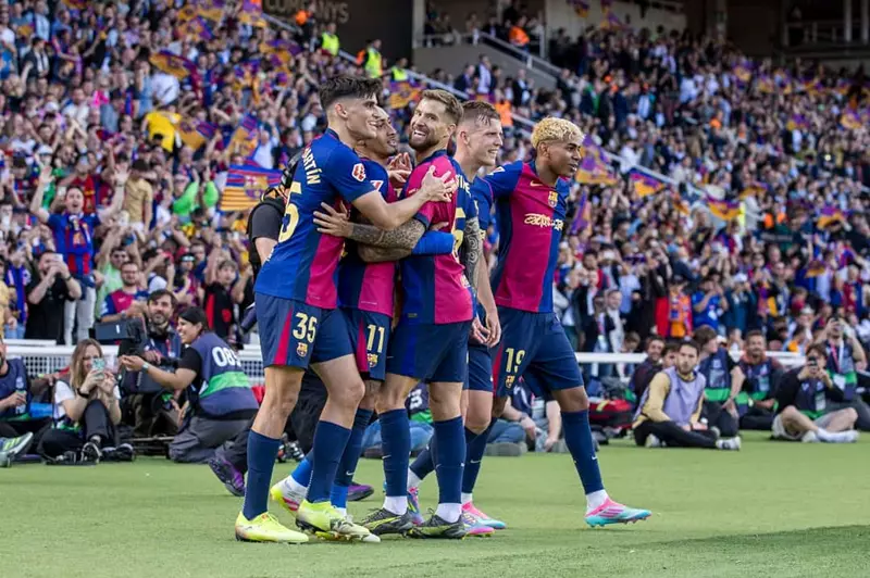 برشلونة ينهي جولته في الدوري الإسباني بانتصار على أتلتيك بلباو